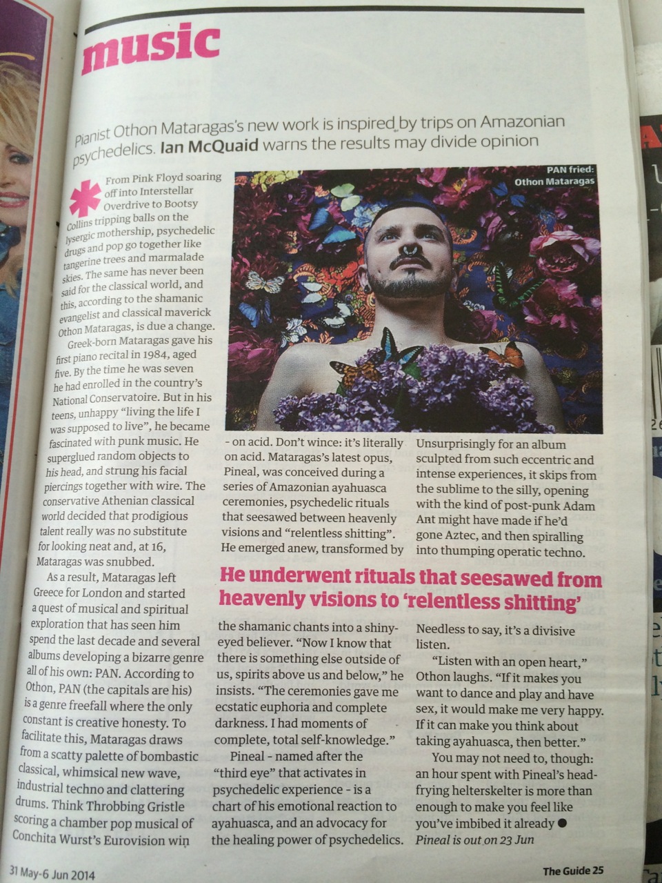 Othon’s ‘Pineal’ features at The Guardian Guide
