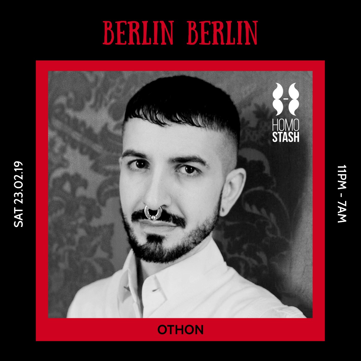 DJ set for Berlin Berlin/Homostash at The Egg, Sat 23 February